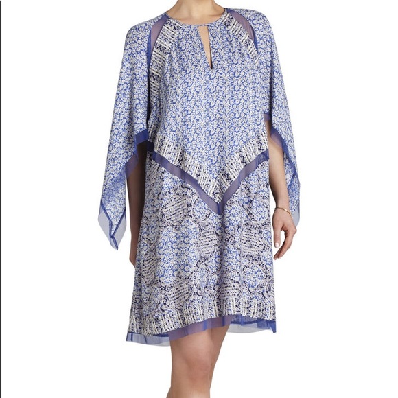 NWT BCBGMAXAZARIA Bardot Printed Dress - Picture 2 of 6